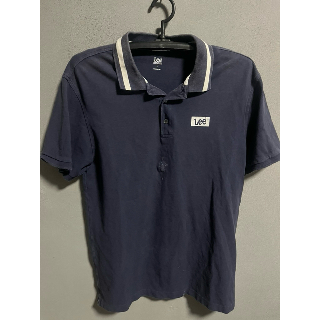 เสื้อคอปก Lee สีดำไซต์(L)