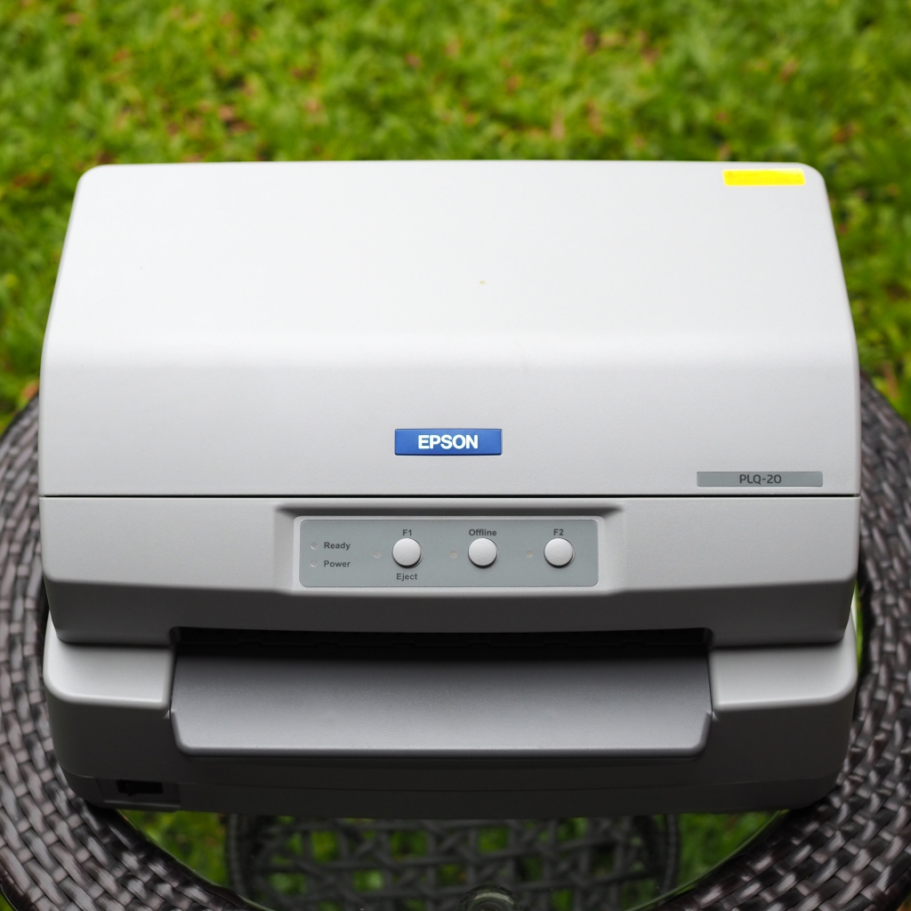 EPSON PLQ-20 เครื่องพิมพ์สมุด เครื่องพิมพ์เช็ค พร้อมโปรแกรมพิมพ์เช็ค Passbook printer เครื่องใหม่มือ