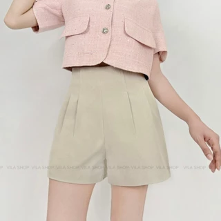 VILA | Molly Shorts Vi16 กางเกงขาสั้นซิปหลัง มีซับใน