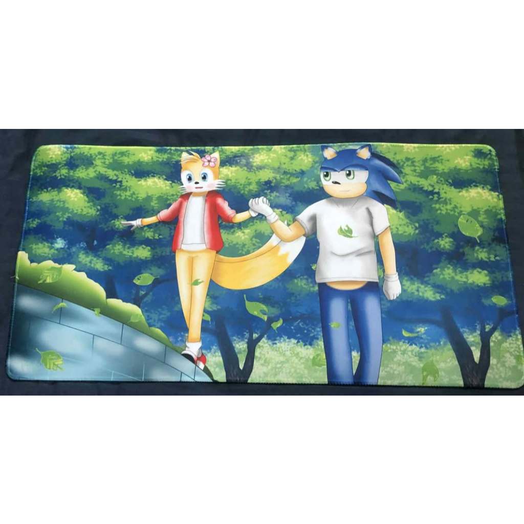 Sonic the Hedgehog Sonic x Tails Playmat Mousepad รวมโปสเตอร์ A3 ฟรี