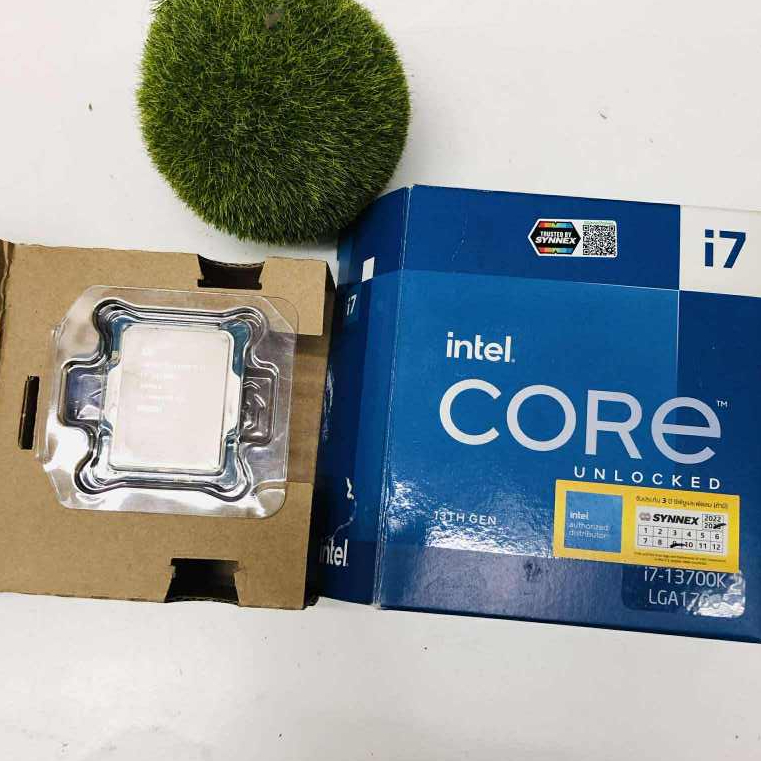 CPU (ซีพียู) INTEL CORE I7-13700K - 16C 24T 2.5-5.4GHz ครบกล่อง ประกันยาว ใช้านปกติ