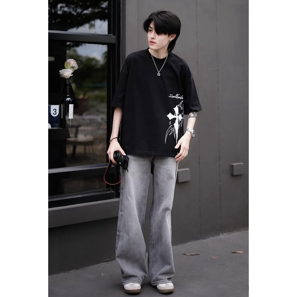 ( จัดส่งด่วน 1 วัน!) 22wrldwidee เสื้อทรง Boxy (Men Crop) คอล Muscle pain-T ทรงสตรีทครอปเท่ห์ (AD102-OC089) ราคา ถูกที่สุด ดีลบีเคเค แกลเลอรีภาพที่ 5