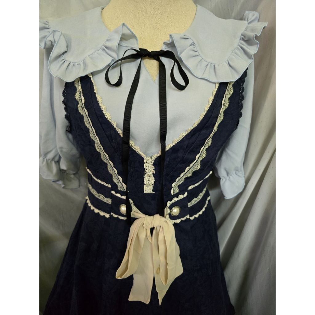 [มือ2] เอี๊ยมกระโปรง axes femme เสื้อผ้าแบรนด์ญี่ปุนมือสอง