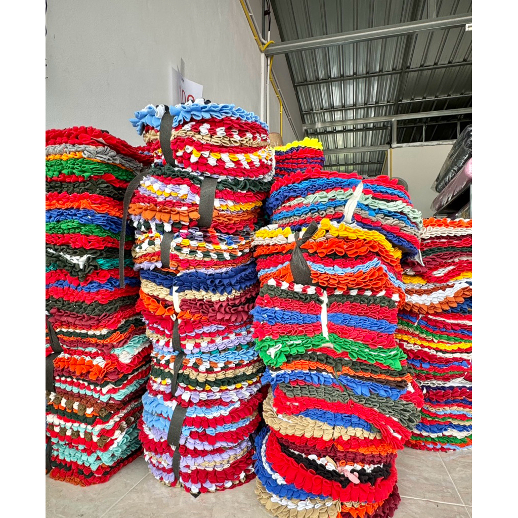 พรมเช็ดเท้าแบบยกมัด (10 ผืน) คละสี คละลาย ส่งราคาส่งสุดๆ