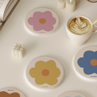 ShopAt.Two[CS7235] ที่รองแก้วน้ำ แผ่นหินดูดซับน้ำ แห้งไว พร้อมส่ง
