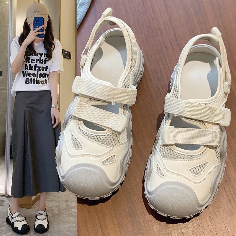【YOKO】PU 3CM รองเท้าแบนผู้หญิง นุ่ม กันลื่น สบายและระบายอากาศได้ดี เท้าผ้าใบ