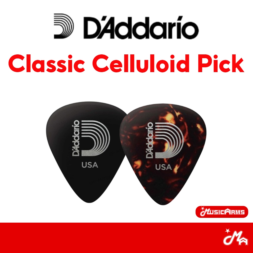 D’addario Classic Celluloid Pick ปิ๊กกีตาร์คลาสสิค