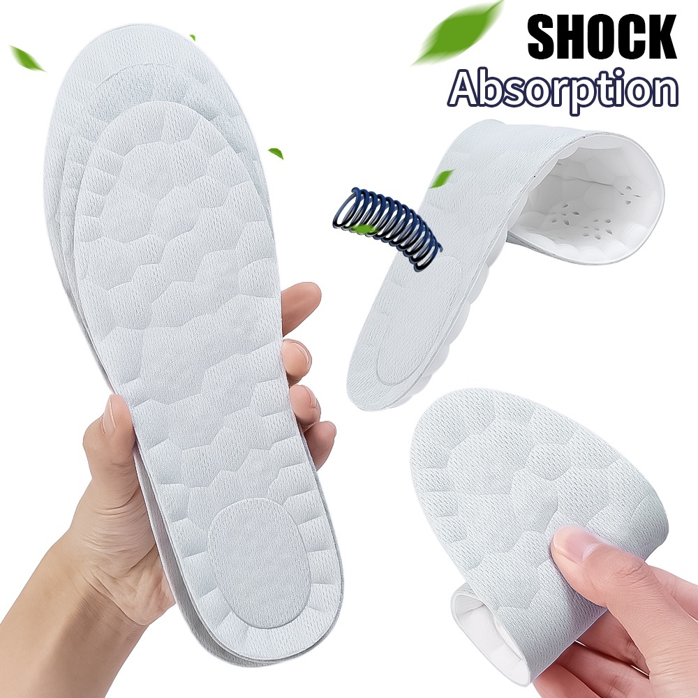 【พร้อมส่ง】แผ่นพื้นรองเท้า 4D ดูดซับแรงกระแทก ยืดหยุ่นสูง ระบายอากาศ สําหรับรองเท้าวิ่ง เล่นกีฬา ทุกเพศ ทุกวัย - รูปที่ 7