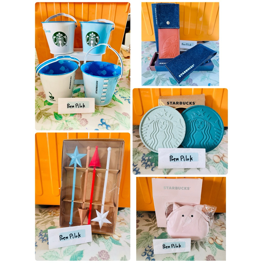 กระเป๋า/ถัง/รองแก้ว/ไม้คนสตาร์บัคส์