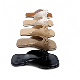 *เฉพาะ Shopee* I’mm Shoes รุ่น Grace รองเท้าแตะสวม ดีไซน์หน้าผูกโบว์มินิมอล