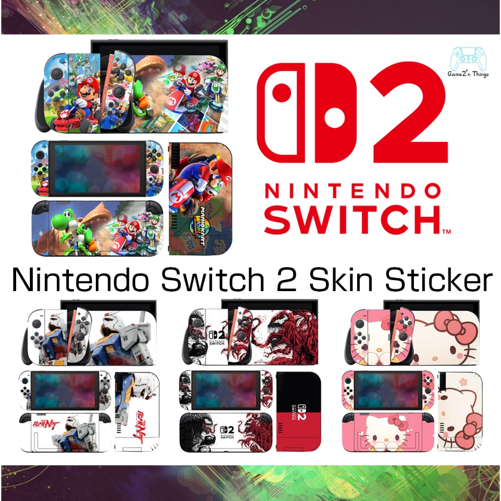 สติกเกอร์ติดเครื่อง กันรอย Nintendo Switch 2 Skin Sticker