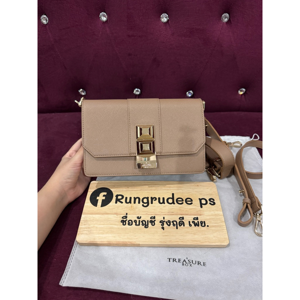 Atb Dune Leyer M มีตำหนิขอบในกระเป๋า ยาแนวสวย มีถุงผ้า