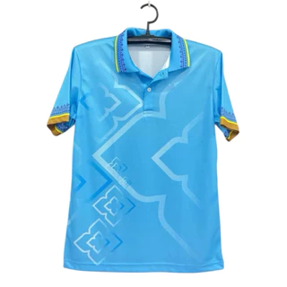 SK-SPORT🔺เสื้อวันแม่ 🪷 คอโปโล สีฟ้าพาสเทลพิมพ์ลายดอกมะลิ