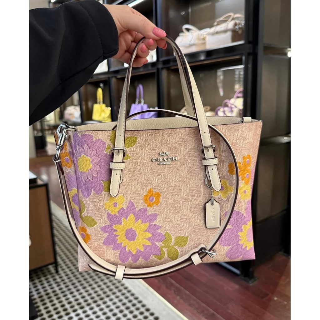 New COACH MOLLIE TOTE 25  ขนาด 9 3/4" (L) x 7 1/2" (H) x 4 3/4" (W)