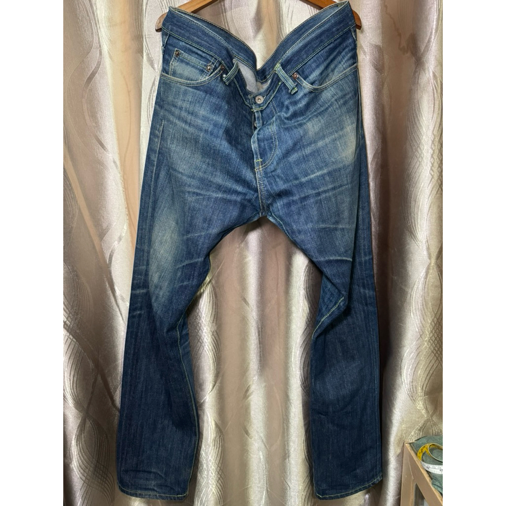 กางเกงยีนส์ IRON HEART  เฟดสวย Selvedge ริมแดง