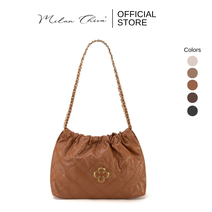 Milan Chiva รุ่น Shoulder Bags กระเป๋าถือ กระเป๋าสะพายไหล่ผู้หญิง หนัง PU (MC-411)