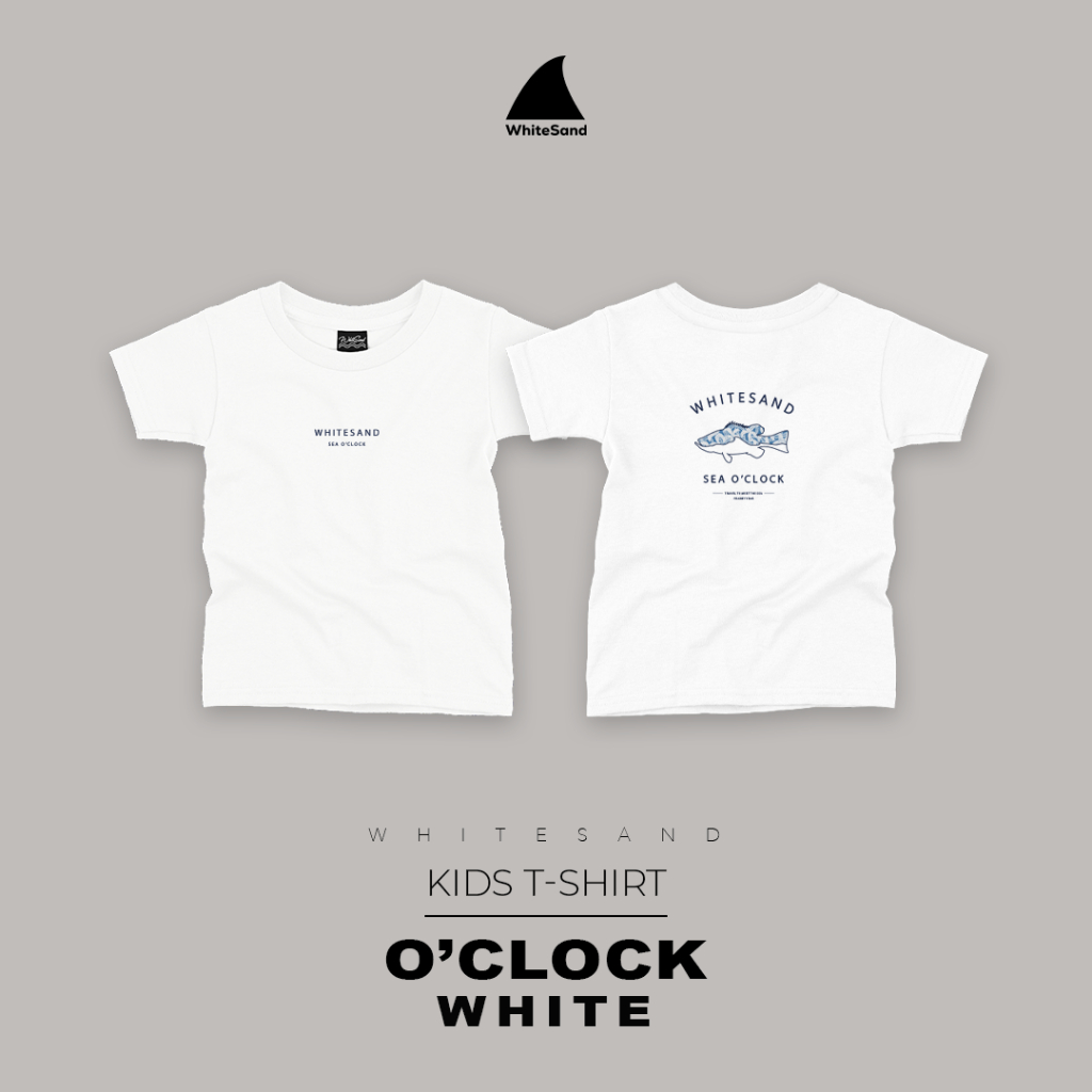 WhiteSand Kids T-Shirt | เสื้อยืดเด็ก ใส่สบาย ลาย O'clock