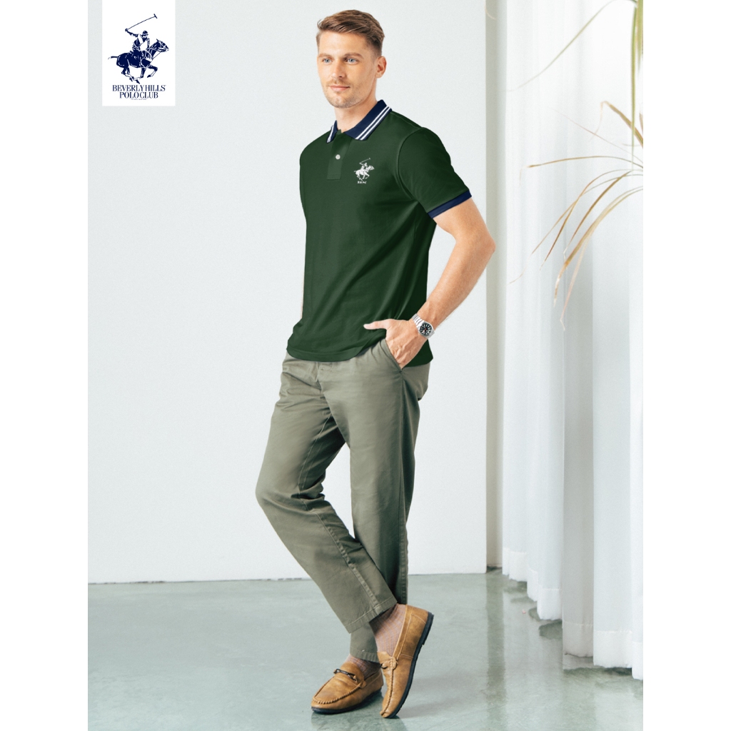 BEVERLY HILLS POLO CLUB  เสื้อโปโลแขนสั้นผู้ชาย รุ่น BN2V006