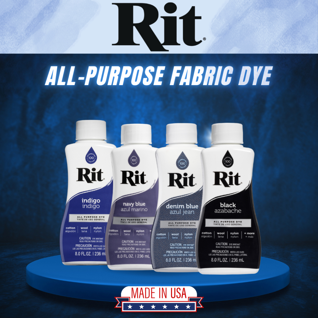 🇺🇸Rit All-Purpose Dye Liquid สีย้อมผ้าย้อมสูตรน้ำคุณภาพสูง ย้อมได้4-6ตัว ติดทนนาน Made in USA