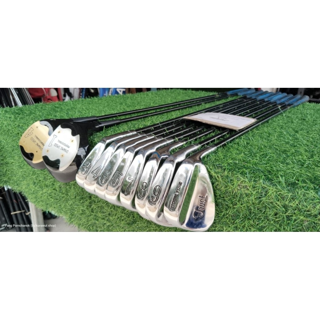 ไม้กอล์ฟมือสอง ชุดเหล็ก+หัวไม้คลาสสิค Trust มีเหล็ก 3-4-5-6-7-8-9-wedge-driver 1-fw4  *10ชิ้น ก้านกร