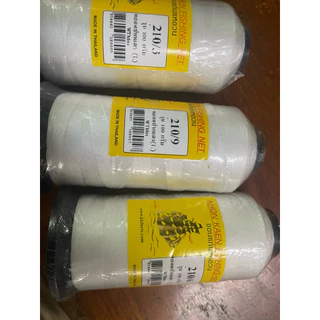 ด้ายไนล่อน100% เบอร์3-เบอร์15 สี ดำ/เขียว/ขาว (1ม้วนหนัก1ขีด)