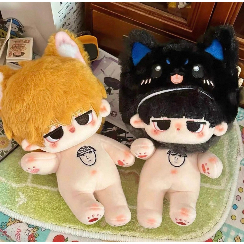 (Fanmade) ตุ๊กตา คาเงยามะ & เรเก็น อาราทากะ ขนาด 20 cm ม็อบไซโค 100 คนพลังจิต  •Mob Psycho 100