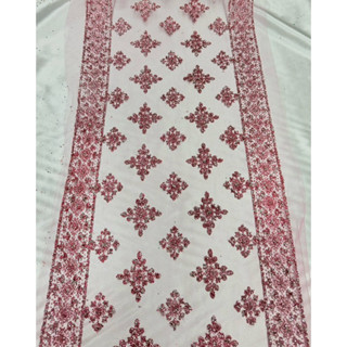 สไบกากเพชร หน้ากว้าง 12 นิ้ว