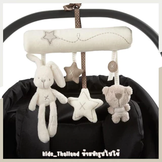 kids_thailand ตุ๊กตากระต่าย ผ้าฝ้ายธรรมชาติ แบบนิ่ม สีขาว กระต่ายเน่าสําหรับเด็ก