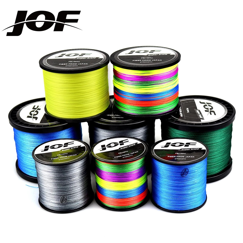 【จัดส่งจากกทม】1000M JOF เอ็นตกปลา สายเบ็ดตกปลา PE สายถัก 4 เส้น ยาว 1000 เมตร แรงม้าสูง สายเอ็นตกปลาน้ําเค็ม รูปที่ 2