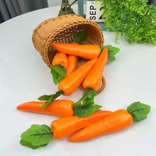 VE-15พร้อมส่ง ผลไม้ปลอม แครอทปลอม ยาว 19*4.3cm.