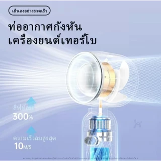 พัดลมเทอร์โบความเร็วสูงแบบพกพา ปรับความเร็วลมได้ 100 ระดับ พัดลมขนาดเล็ก อุปกรณ์จำเป็นสำหรับการออกไปข้างนอก พัดลมขนาดเล็