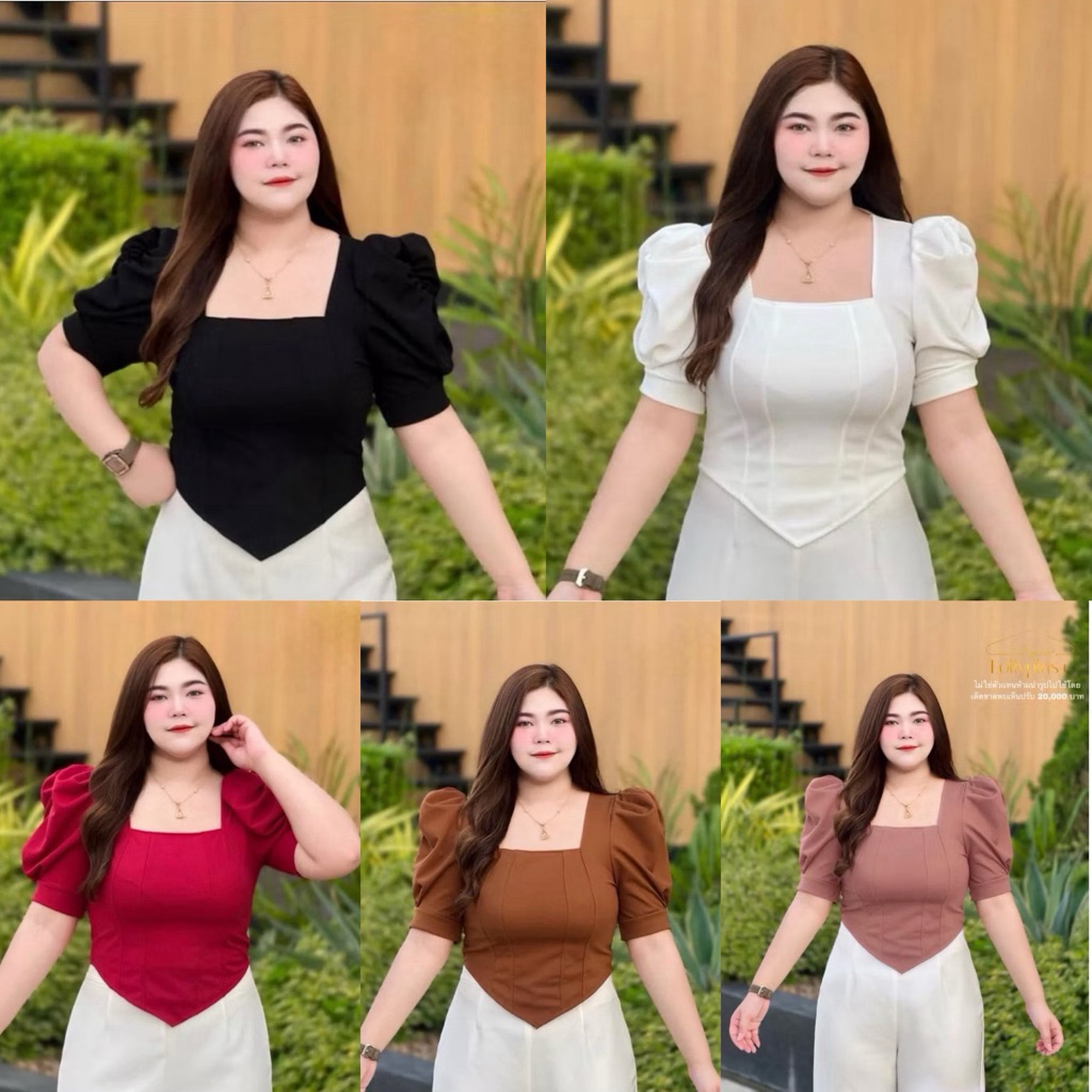 อก34-46 เสื้อสาวอวบราคาถูก❤️‍🔥 เสื้อสุดฮิต เอววียอดนิยม สวยถูก (A11)