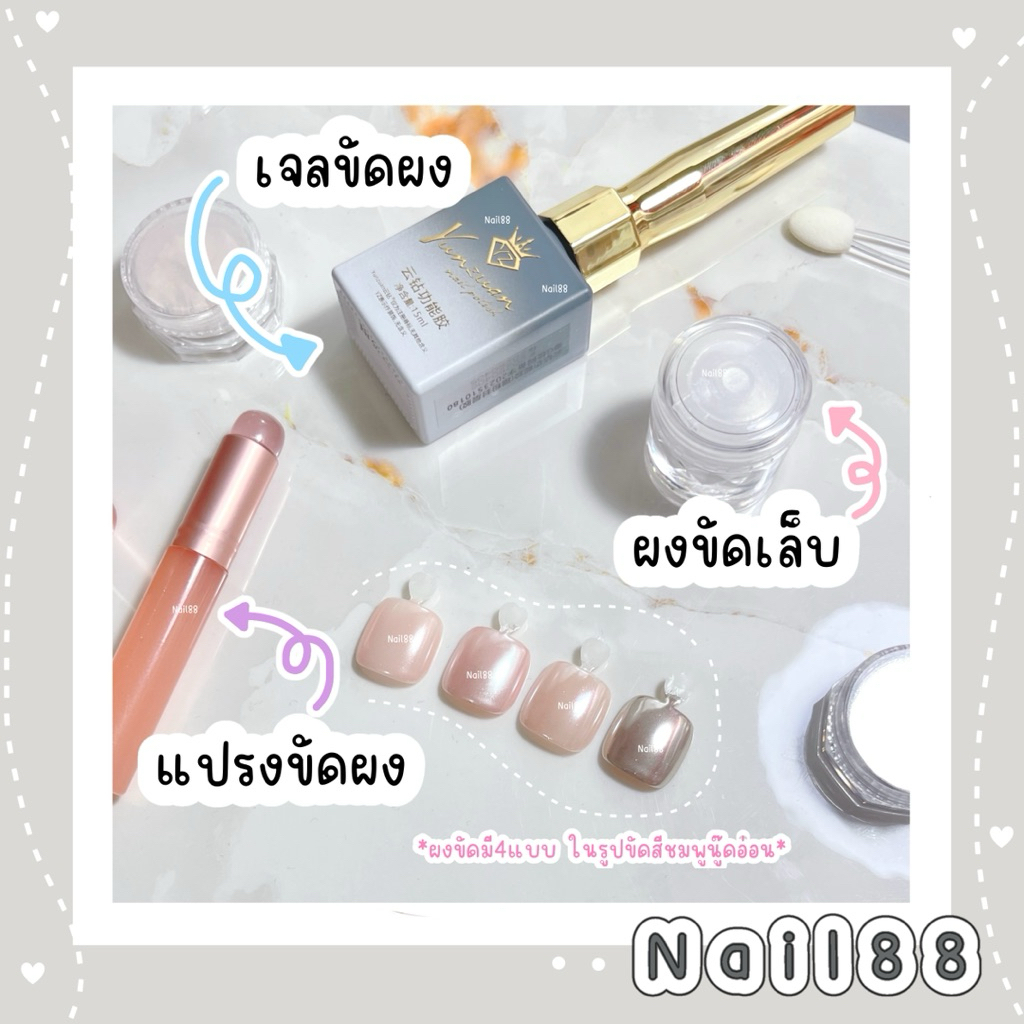 ผงขัดกระจก ผงขัดเงิน ผงขัดมุก ขนาดเล็ก ใข้ได้หลายครั้ง ใช้ขัดบนเล็บหรืองาน DIY – โปรปัง