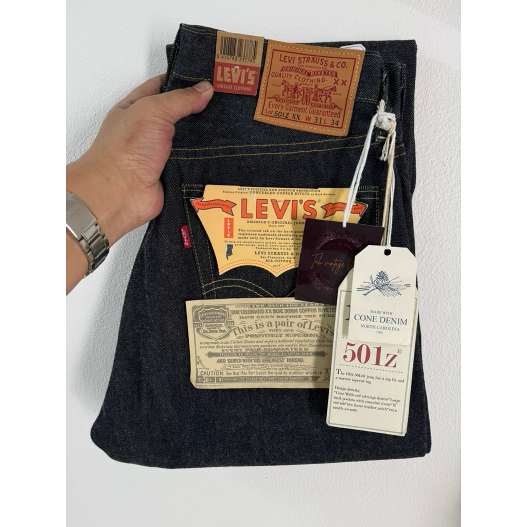 Levi’s 501 Zxx bigE ริมแดง LVC 1954 Made in USA Size 31/34(ขนาดจริงดูตรงรายละเอียดสินค้า)