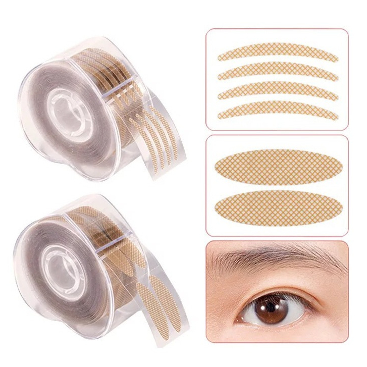 BEIKOTT สติกเกอร์ทำตาสองชั้น ไร้รอย สีผิวธรรมชาติ มองไม่เห็น ติดทน 600 แผ่น ม้วนแพ็ค Eyelid Tapes