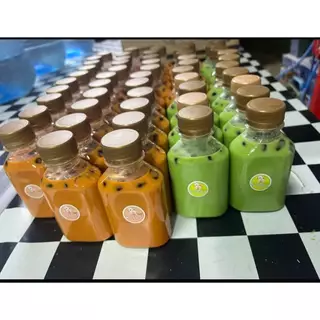 (150ขวด)ขวด PET ทรงแบนเรียบ 150ml พร้อมฝา