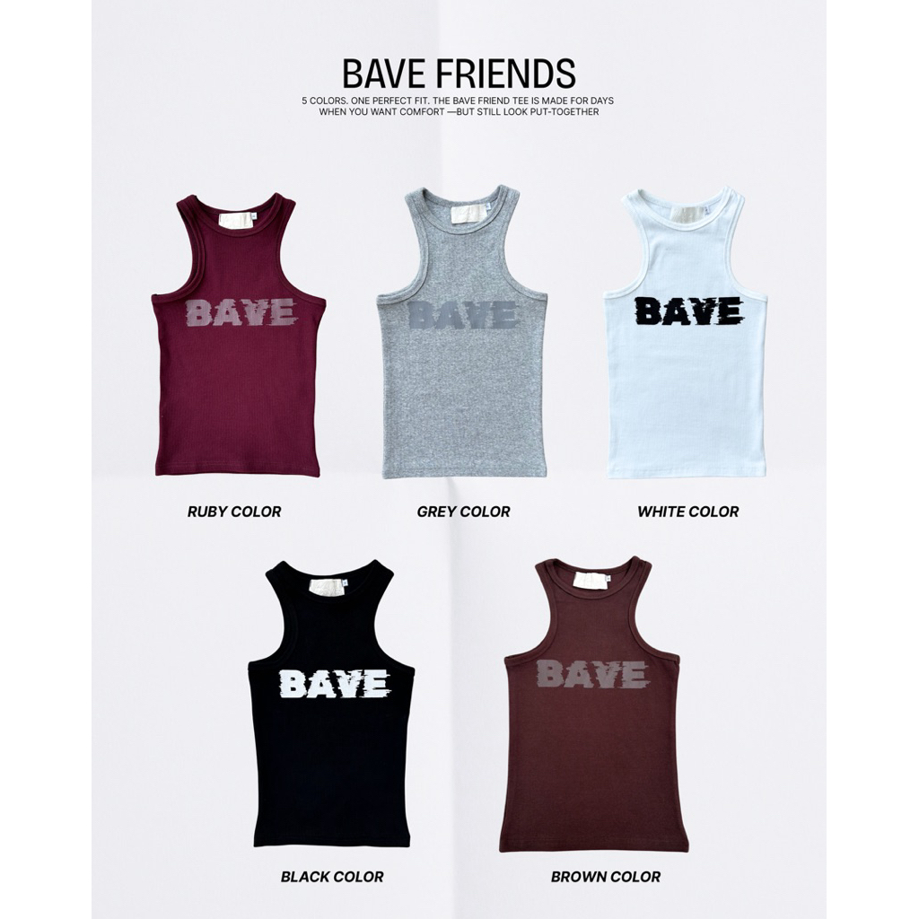 Bave official - B-TANK เสื้อกล้าม งานสกรีนlogo