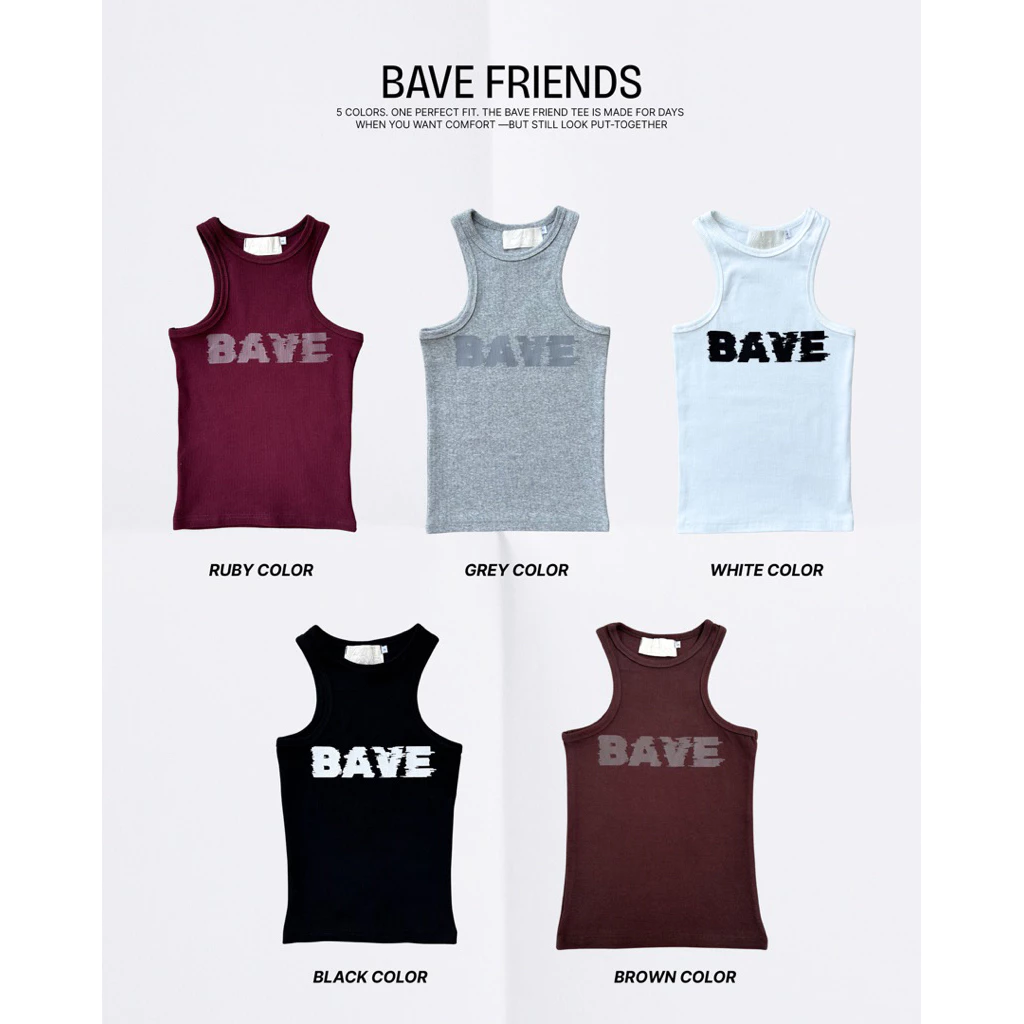 Bave official - B-TANK เสื้อกล้าม งานสกรีนlogo