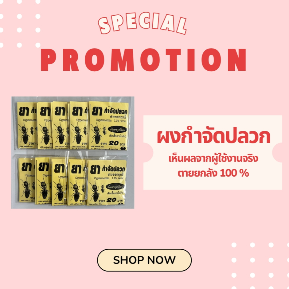 ยาฆ่าปลวก ผงฆ่าปลวก ผงกำจัดปลวด กำจัดปลวก กำจัดปลวกแบบมืออาชีพ ฆ่ายกรัง ได้ผล 100% 20g.