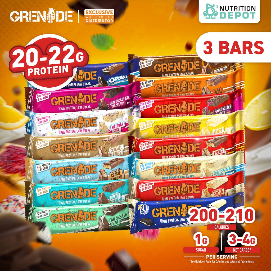 Grenade Carb Killa Protein Bar 3 Bar - โปรตีนบาร์ ขนมคลีน 3 บาร์