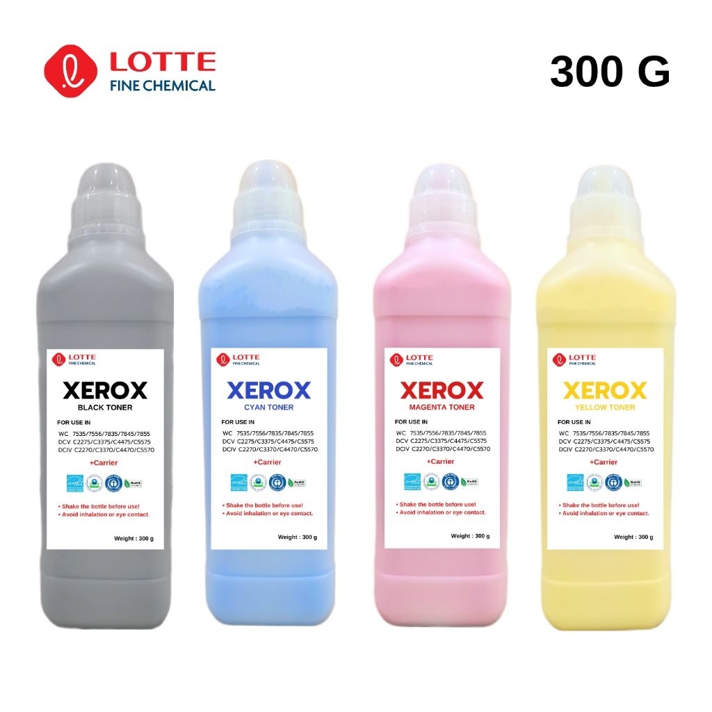 หมึก Xerox 7535 7855 2270 4475 5575 (เหลือสีดำ) 300g| Lotte Fine Chemical | พร้อมส่ง ✅