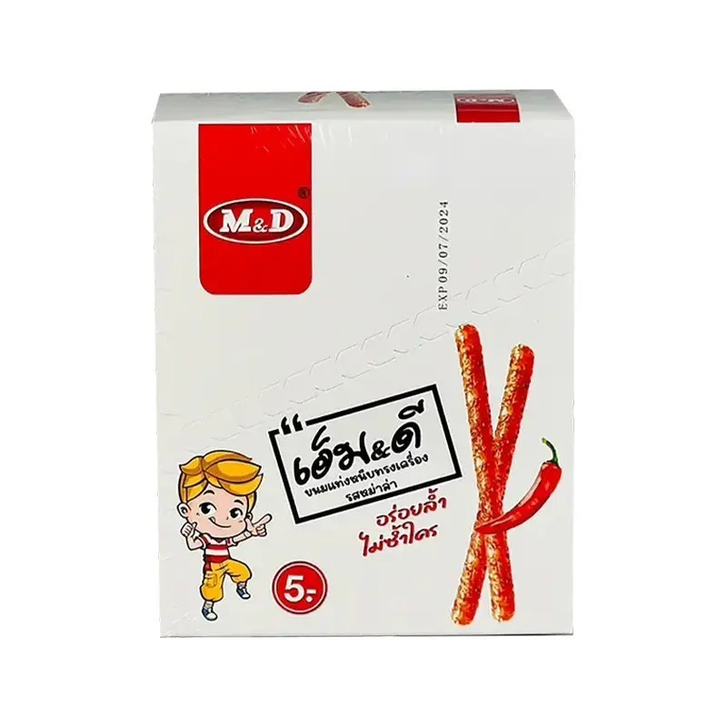 เอ็ม&ดี ขนมแท่งหนึบทรงเครื่องรสหม่าล่า  ขนมแท่งหนึบทรงเครื่องรสหม่าล่า 12+1x22g #8859580900345 - รูปที่ 5