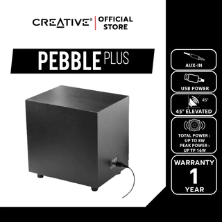 CREATIVE SPEAKER Pebble Plus Speaker 2.1 มาพร้อมกับซัพวูฟเฟอร์ ใช้พลังงานผ่านช่อง USB ลำโพง 2.1