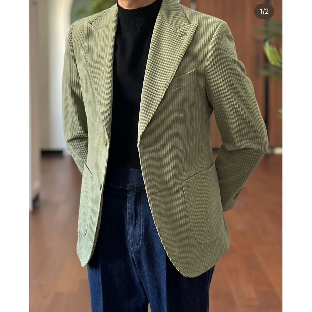 sport jacket..สีเขียว