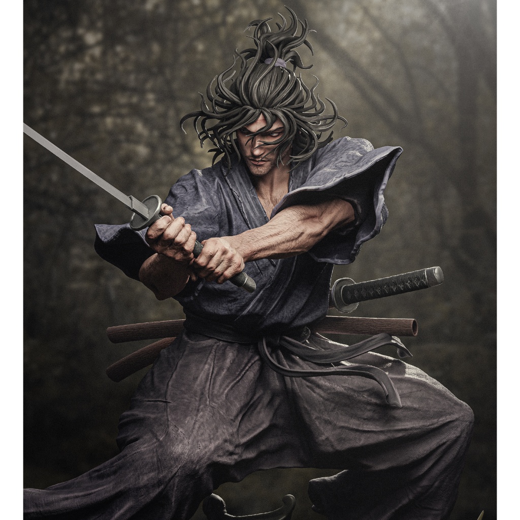 [โมเดลไม่ทำสี] Miyamoto Musashi [Vagabond] (printing model)
