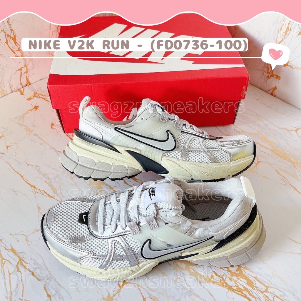 ของแท้ พร้อมส่งที่ไทย : NIKE V2K RUN - (FD0736-100)