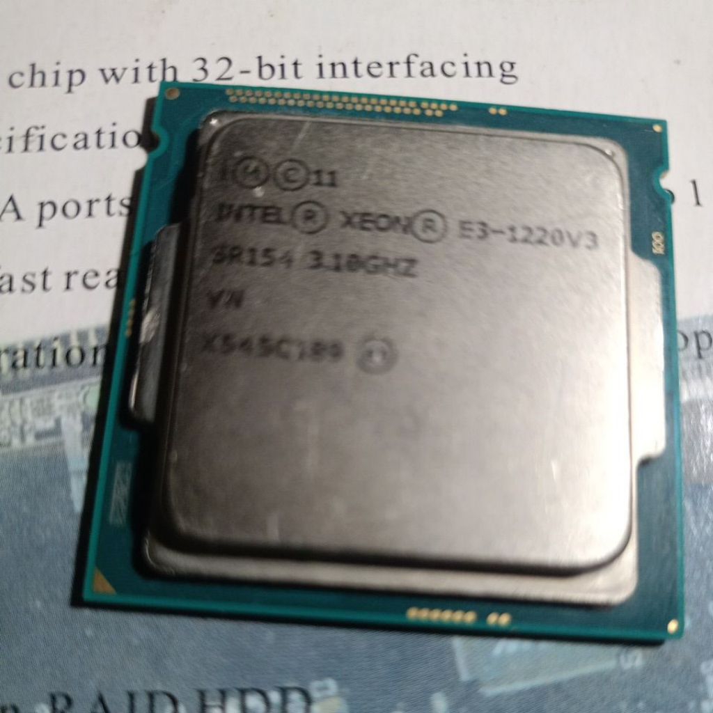 CPU Intel Xeon E3-1220 v3 มือสอง(เทียบเท่า i5-4570) ต้องใช้คู่กับการ์ดจอ