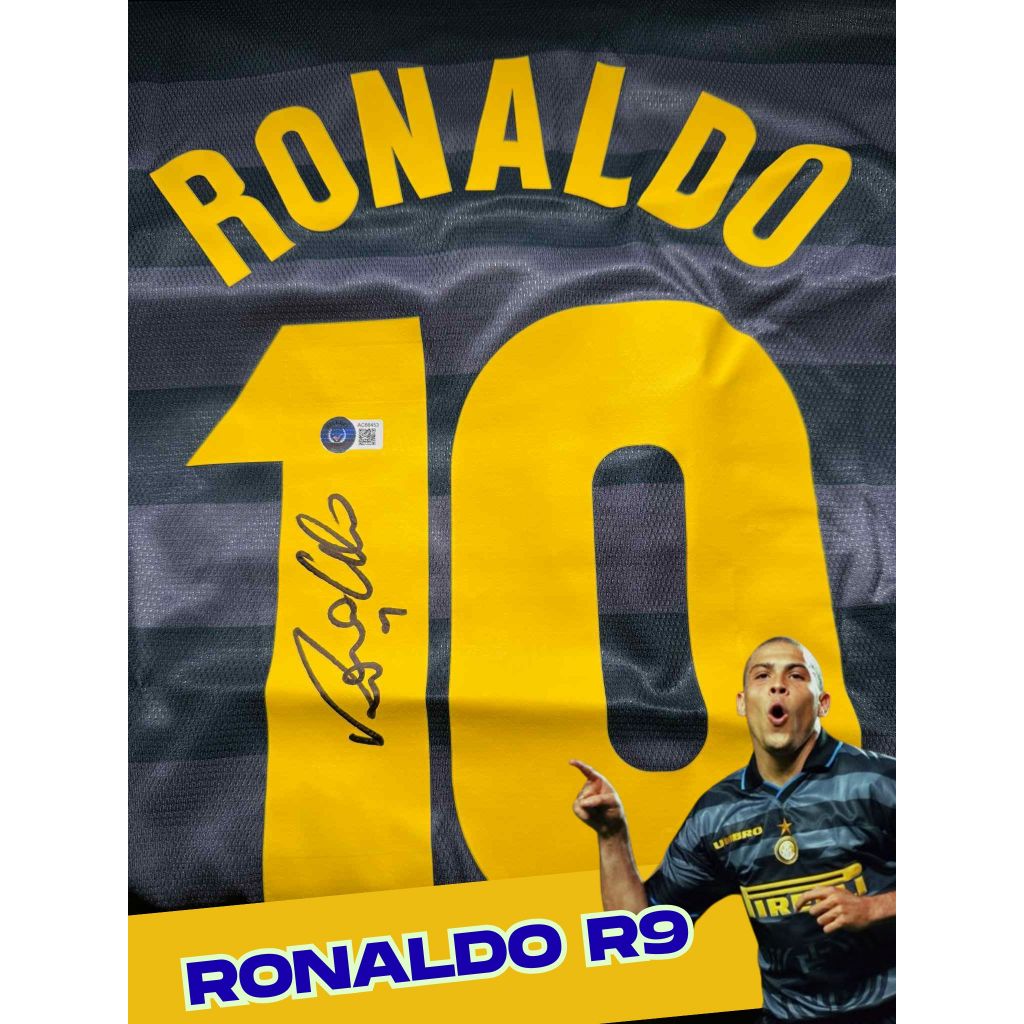 เสื้อ Ronaldo Nazario R9 พร้อมลายเซ็น แท้💯