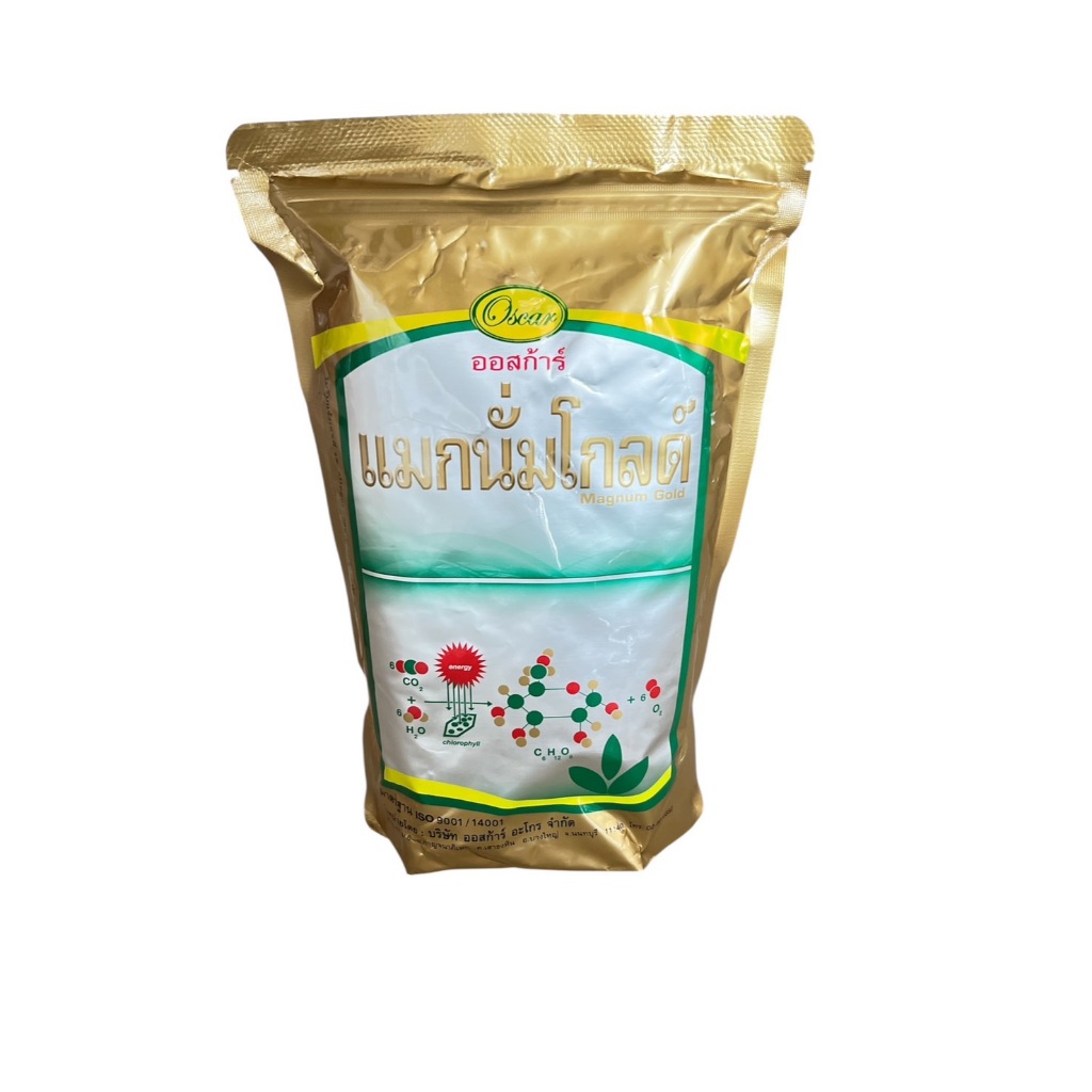 แมกนั่มโกลด์ ขนาด 1kg แมกนีเซียม10% แคลเซียม7% สังกะสี2.5% โบรอน2%  ออสก้าร์