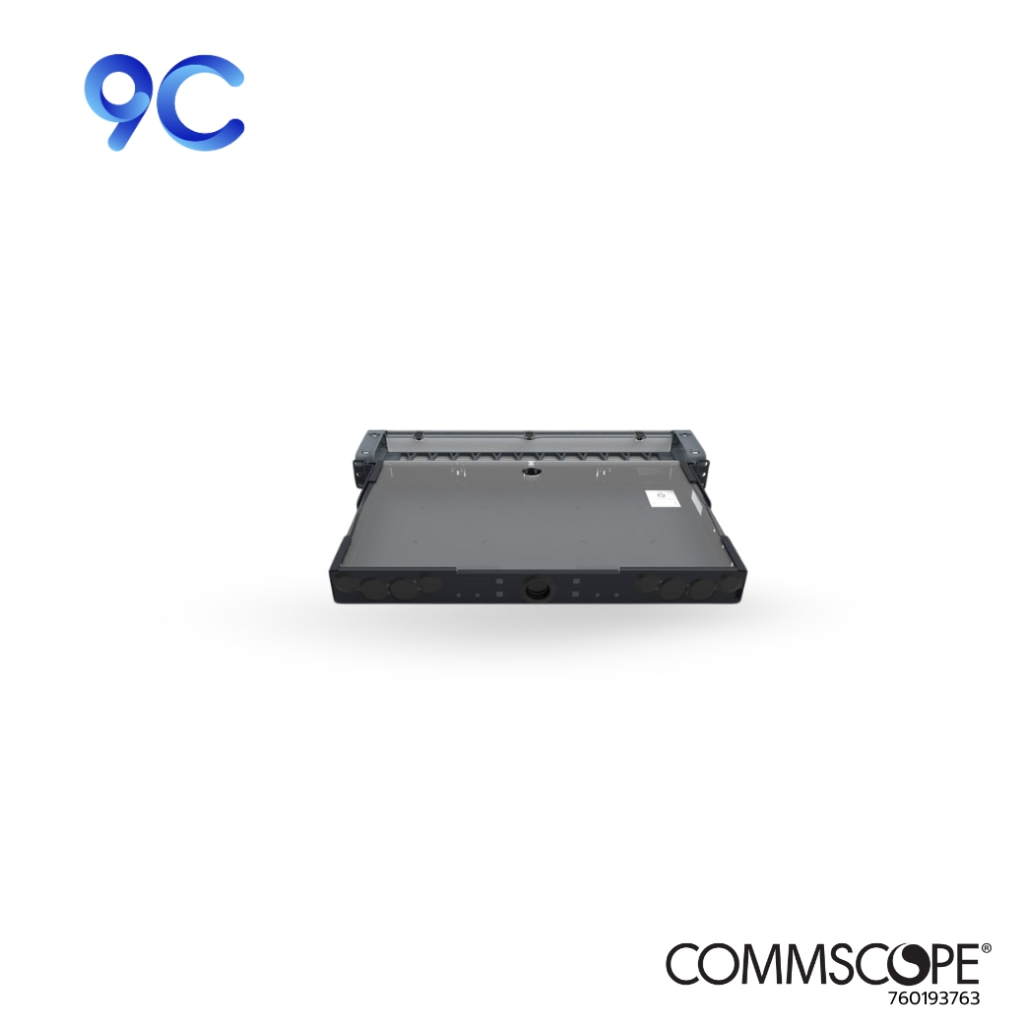 760193763 | CommScope® 360G2 1U Fixed Modular Cassette Shelf ( Fix 4 ช่อง) Fiber Panel, unloaded